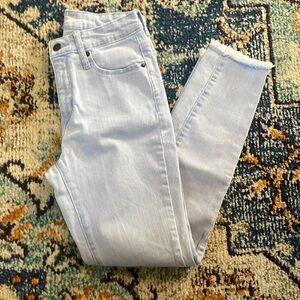 Light wash, high-waisted jeans